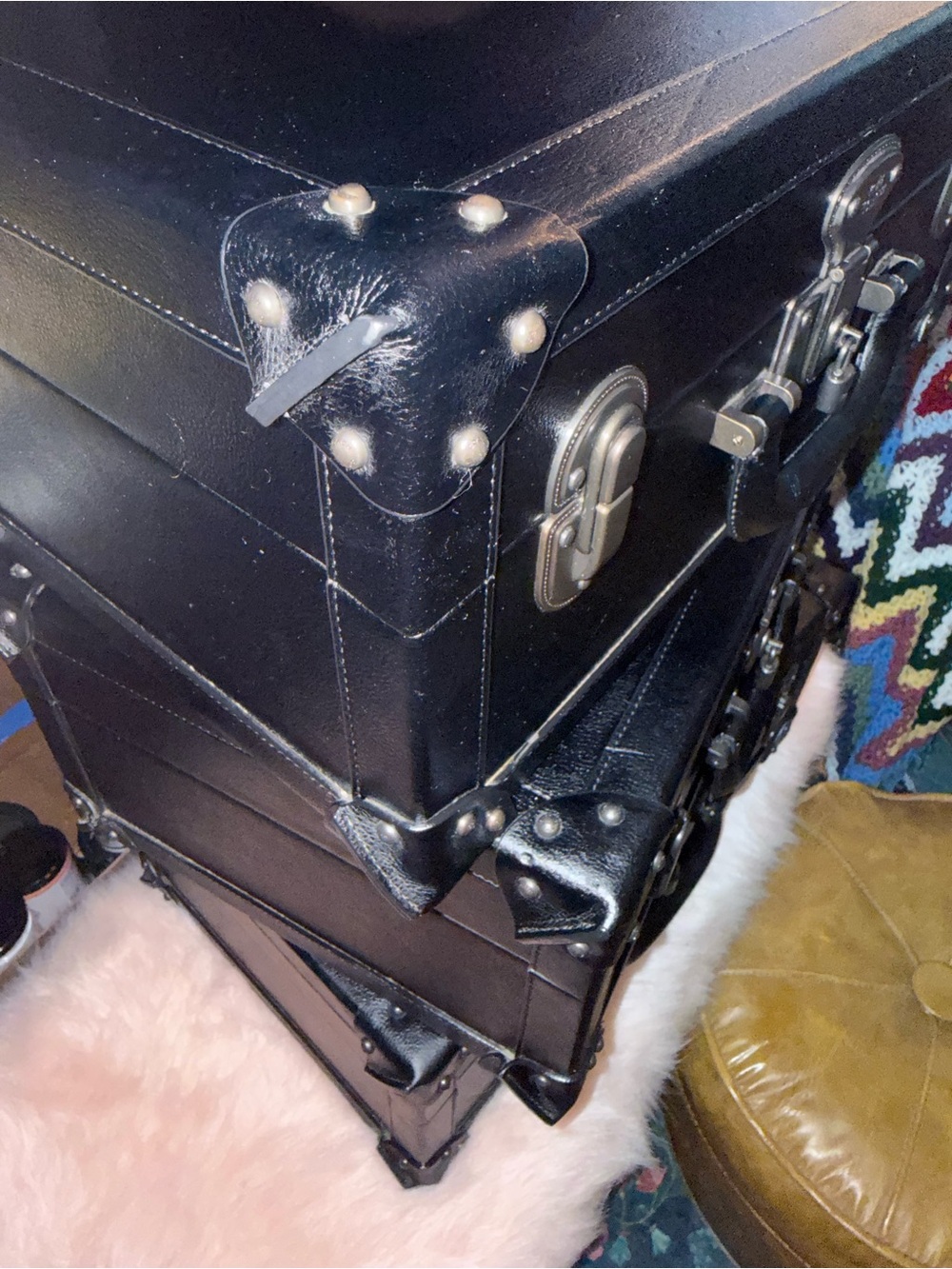 RARE Coach New York Retail Display Trunks Set of 3 Matching Cases | Props - Picture 10 of 14